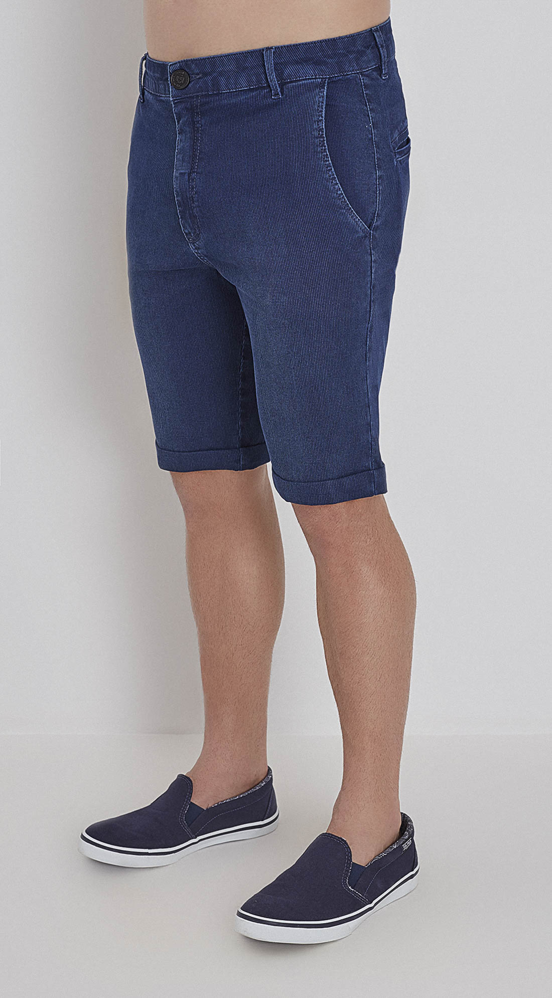 bermuda jeans masculina bolso faca