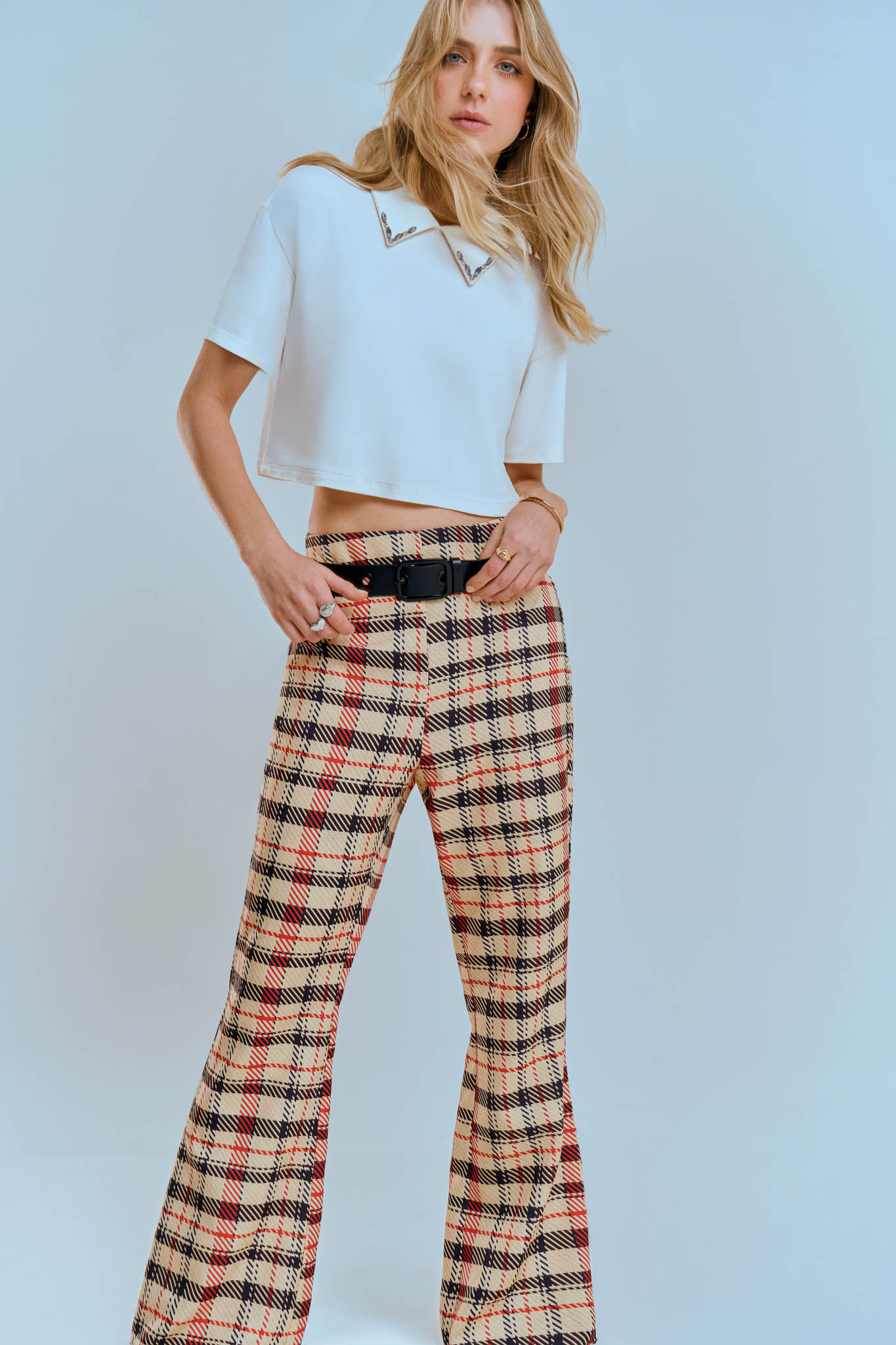 Calça Zinco Boot Cut Alta Amarelo