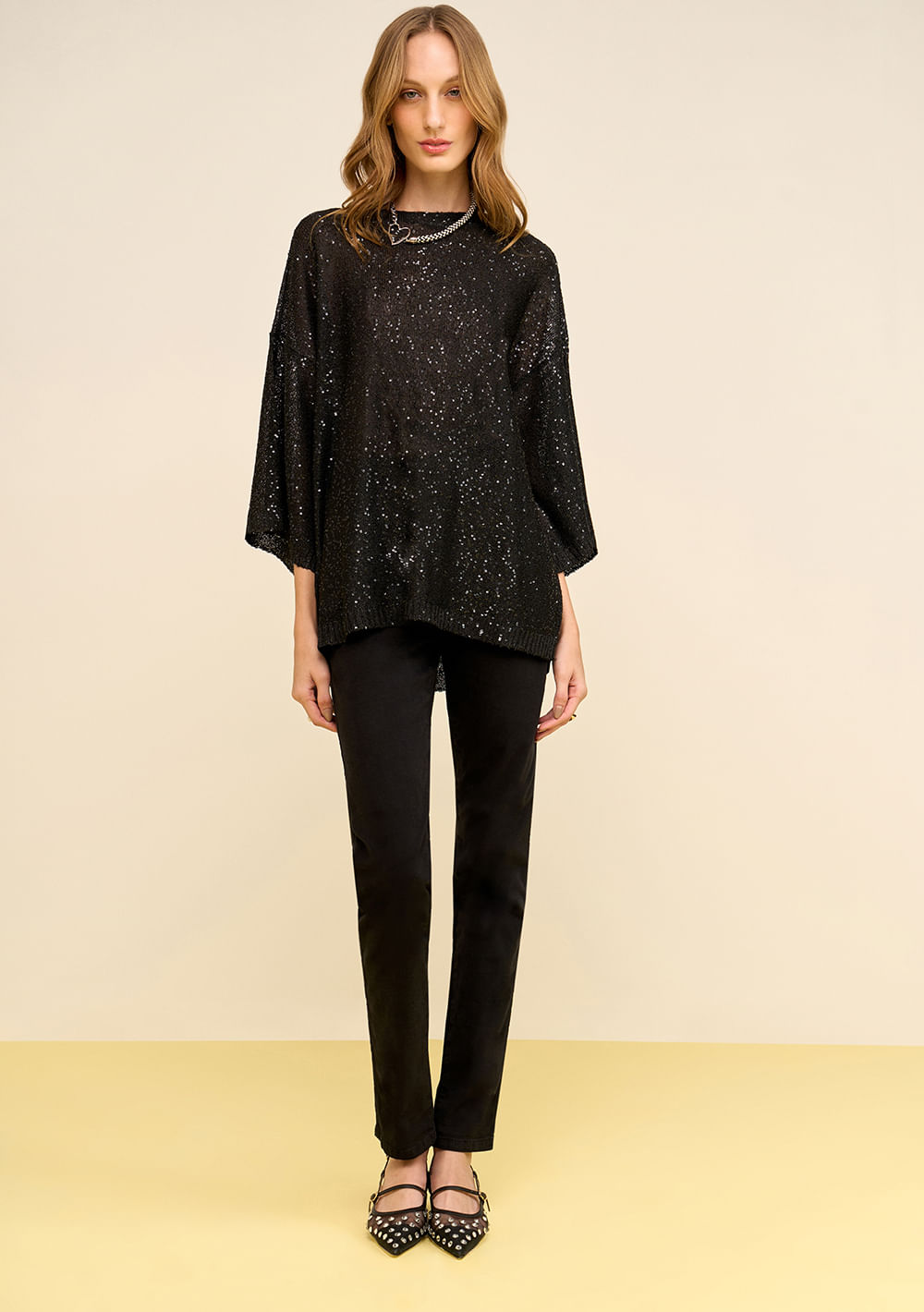 Calça Zinco Skinny Alta Preto