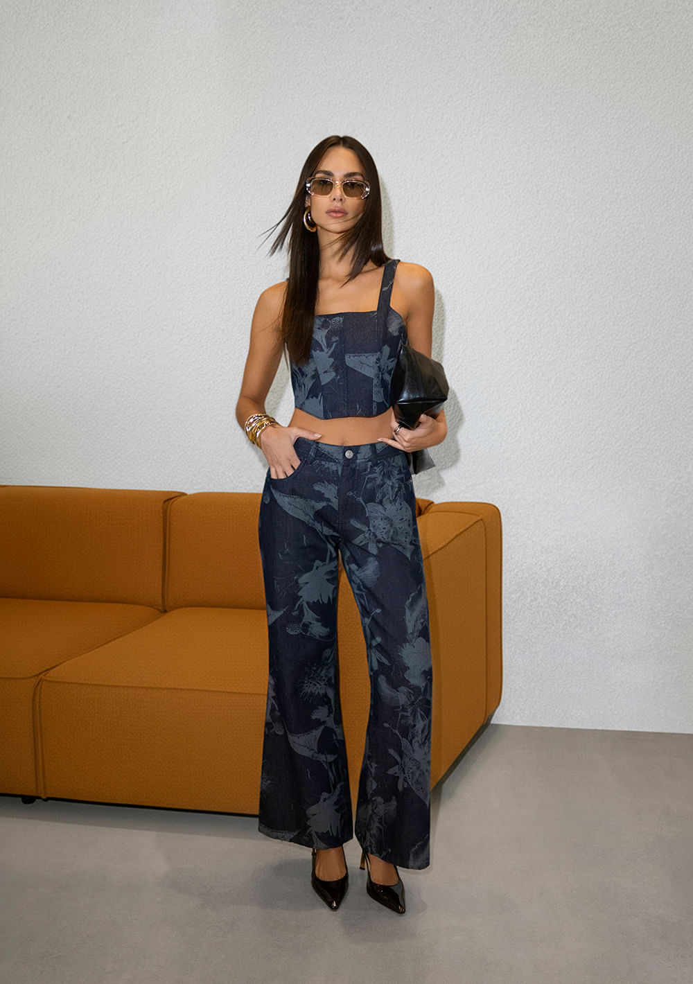 Calça Zinco Wide Média Azul