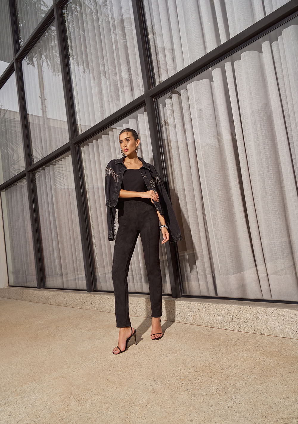 Calça Zinco Skinny Alta Preto
