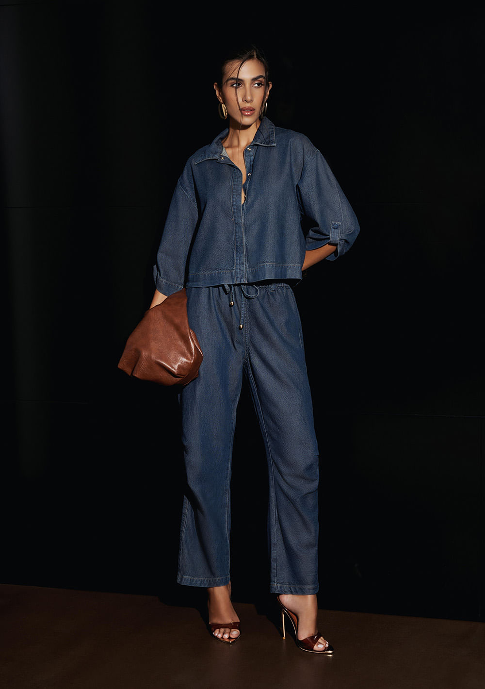 Calca Jeans Reta Porto Azul
